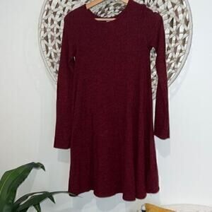 Alya burgundy long sleeve dress size xsmall